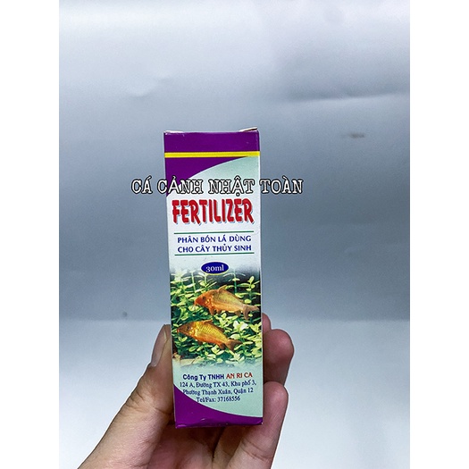 FERTILIZER PHÂN BÓN LÁ DÙNG CHO CÁY THỦY SINH ARICARE 30ML