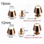 VVDZA 10 Bộ / túi 10 / 12 Mm Dây Đeo Đinh Tán DIY Da Thủ Công Quần Áo / Túi / Giày Kim Loại Móng Tay Xô Mái Vòm