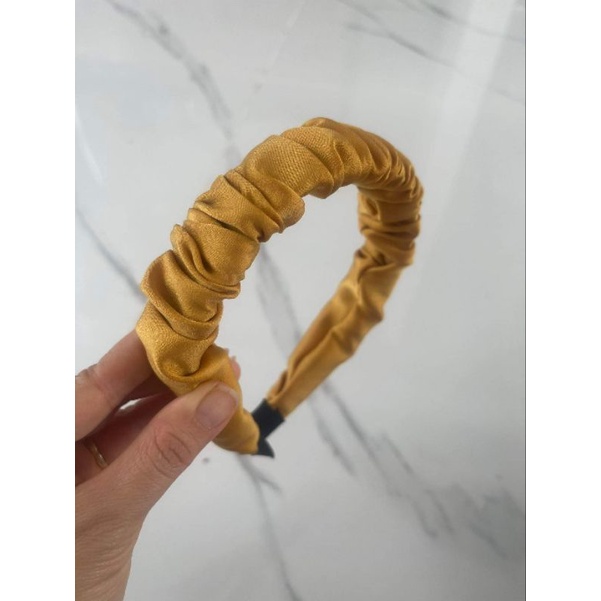 Băng đô 3cm vải lụa ngọctrai, băng đô cài tóc thời trang, mấn đội đầu áo dài, sỉ phụ kiện Khánh Huyền