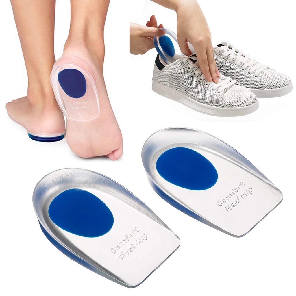 Cặp đệm gel silicone mềm lót giày cao gót giảm đau cho nam và nữ