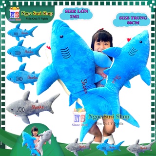 GẤU BÔNG CÁ MẬP SHARK CHO BÉ ÔM NGỦ I THÚ BÔNG CÁ MẬP SIÊU MỀM MỊN CAO CẤP 100% GÒN
