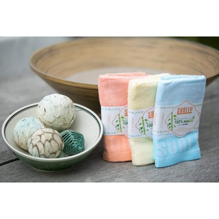 Khăn mặt SUNFLY cao cấp sợi tre Bamboo, mềm mại, thấm hút tốt