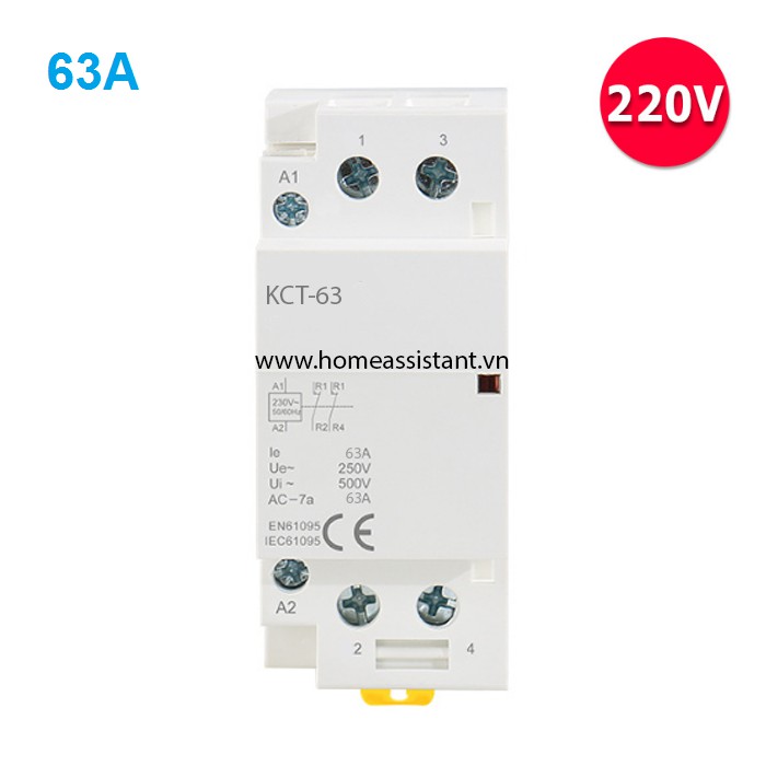 Khởi Động Từ 1 Pha 2P 63A KCT-63 (Contactor) | Shopee Việt Nam