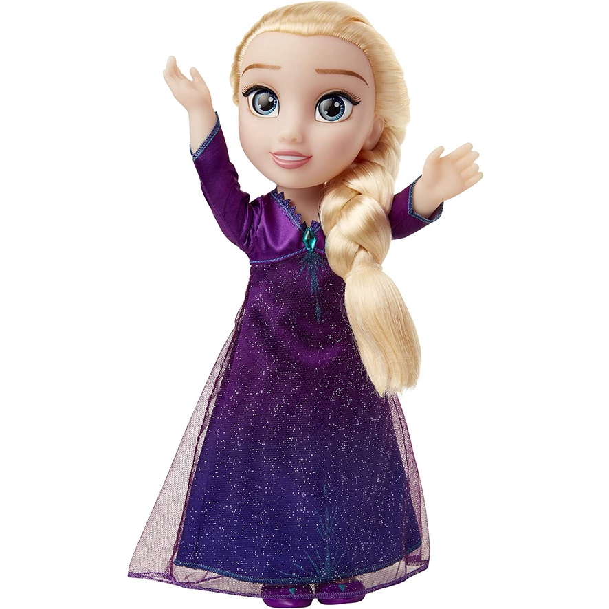 Búp bê âm nhạc Disney Frozen 2 Elsa Hát thành những điều chưa biết - Tính năng 14 cụm từ phim - Dress Lights Up