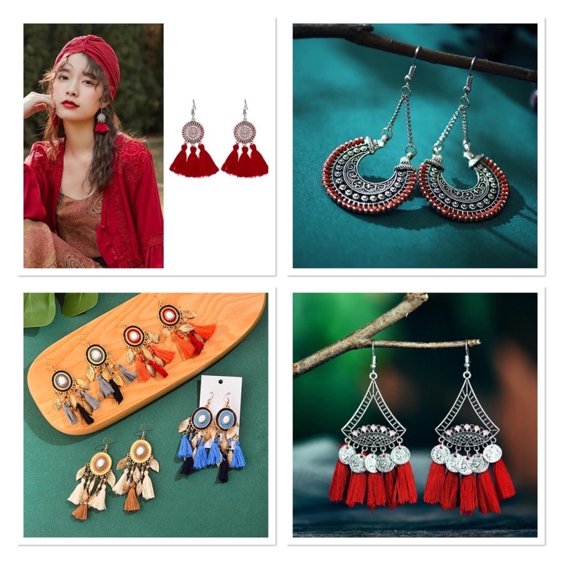Bông Tai /Khuyên Tai Thời Trang Phong Cách Bohemian Du Lịch dành cho nữ