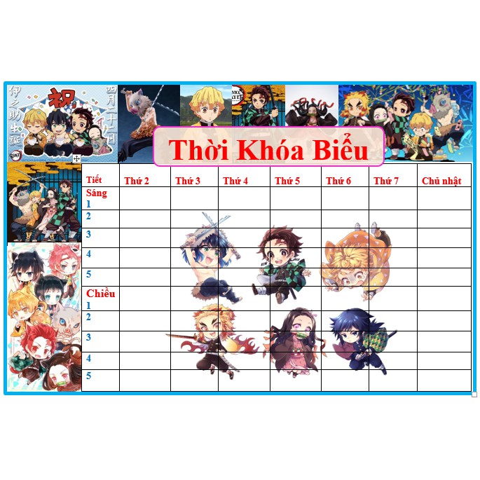 Thời khóa biểu anime - Giá Tốt, Miễn Phí Vận Chuyển, Đủ Loại ...