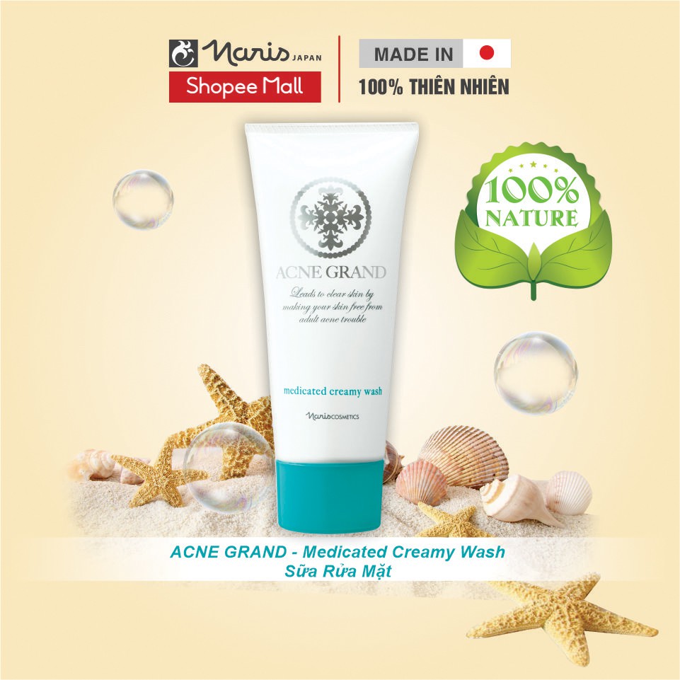 Ảnh SỮA RỬA MẶT NARIS ACNE GRAND MEDICATED CREAMY WASH 100g 2