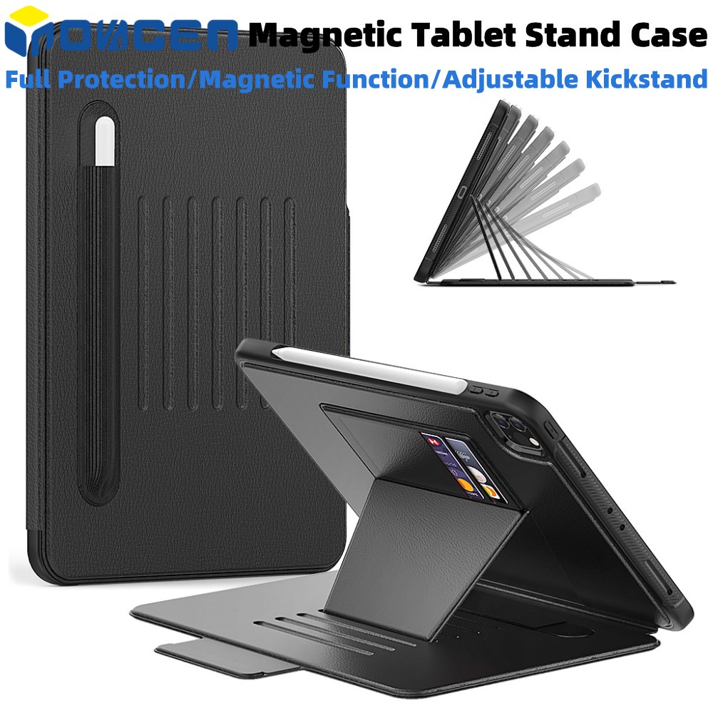 Bao Da Máy Tính Bảng Từ Tính Chống Sốc Có Giá Đỡ Và Ngăn Đựng Bút Cho Ipad 10 9 Air 5 Pro 11 '' Mini 6 Sự Bảo Vệ