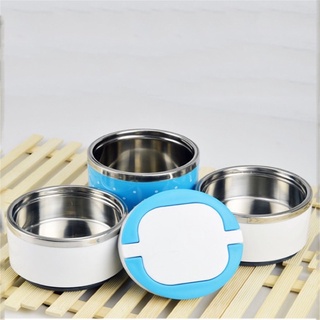 Cặp Lồng Giữ Nhiệt Ủ Cơm Chấm Bi Cam Homeware