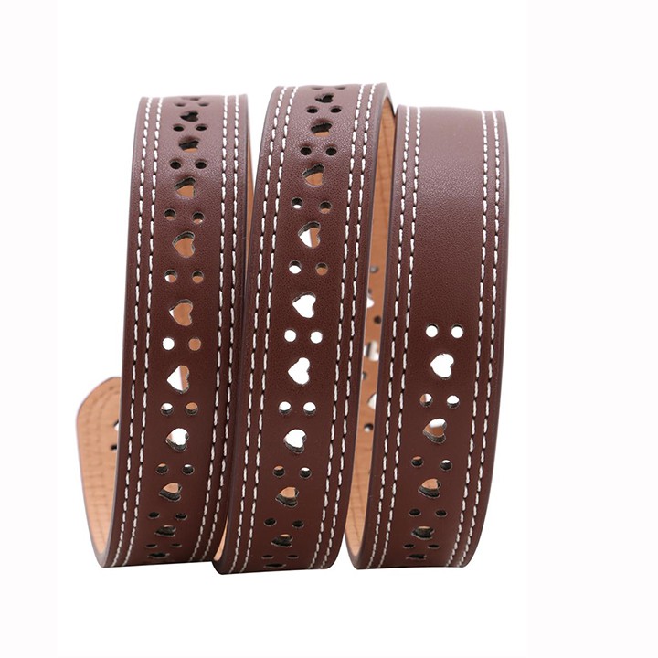 Thắt Lưng Nữ GOAT W0013 Da Tổng Hợp Đen-Nâu