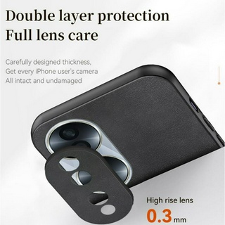 Ốp lưng HONOR 90 REA-AN00 REA-NX9 Vỏ chống rơi và chống sốc làm bằng da cừu chất lượng cao và vỏ cứng thân thiện với da