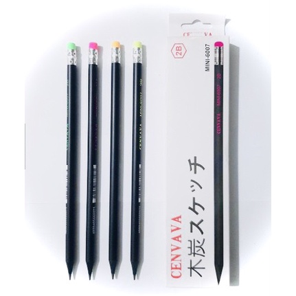 Bút Chì đen 2B Cenvava MINI-6007 (12 cây/ hộp) | Shopee Việt Nam