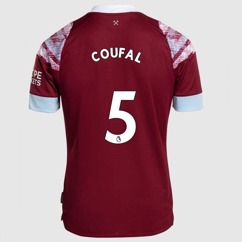 Áo bóng đá sân nhà West Ham United 2022-2023, chất liệu thun, phù hợp unisex