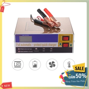 Bộ sạc bình acquy 200Ah màn hình hiển thị chính xác điện áp, pin