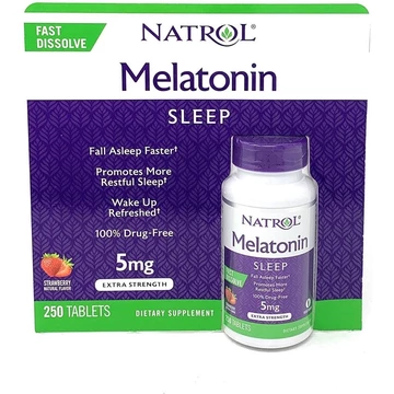 [ Chính Hãng Mỹ đủ Bill Viên uống Natrol Melatonin Sleep 5mg 250 viên