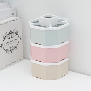 Khay tiện ích lục giác 5 ngăn để bàn nhựa Việt Nhật 1337, khay đựng đồ bút,điều khiển,trang điểm..đa năng màu xinh xắn H