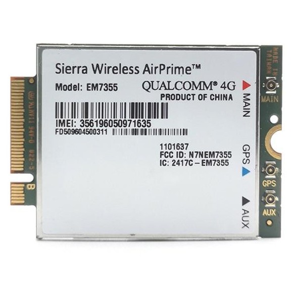 HP Lt4111 Gobi5000 WWAN 4G LTE Module – NGFF Card For HP 820 G1, EM7355 Sierra (704030-001)