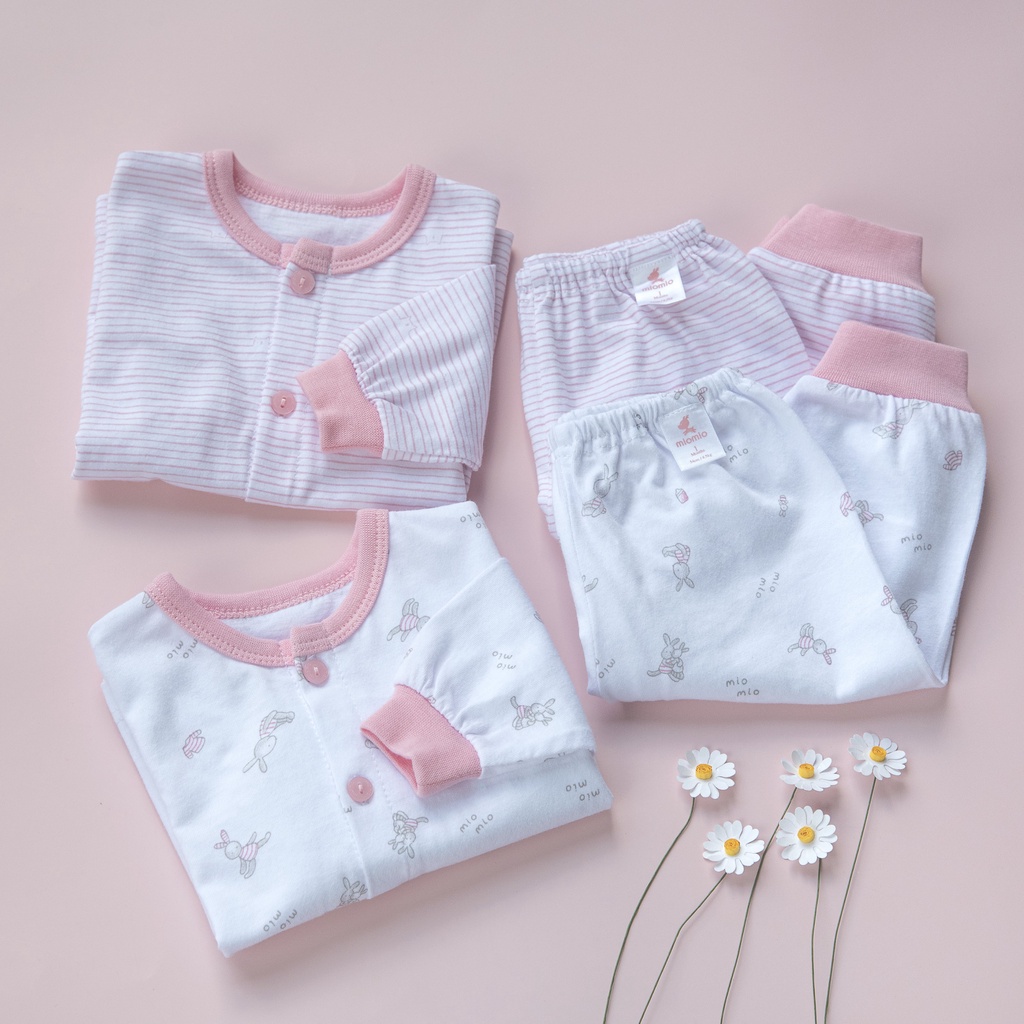 Mô tả Combo 2 Bộ Quần Áo Dài Sơ Sinh MIOMIO Cho Bé Trai, Bé Gái (Từ 0 - 24 Tháng), Vải Cotton - 1