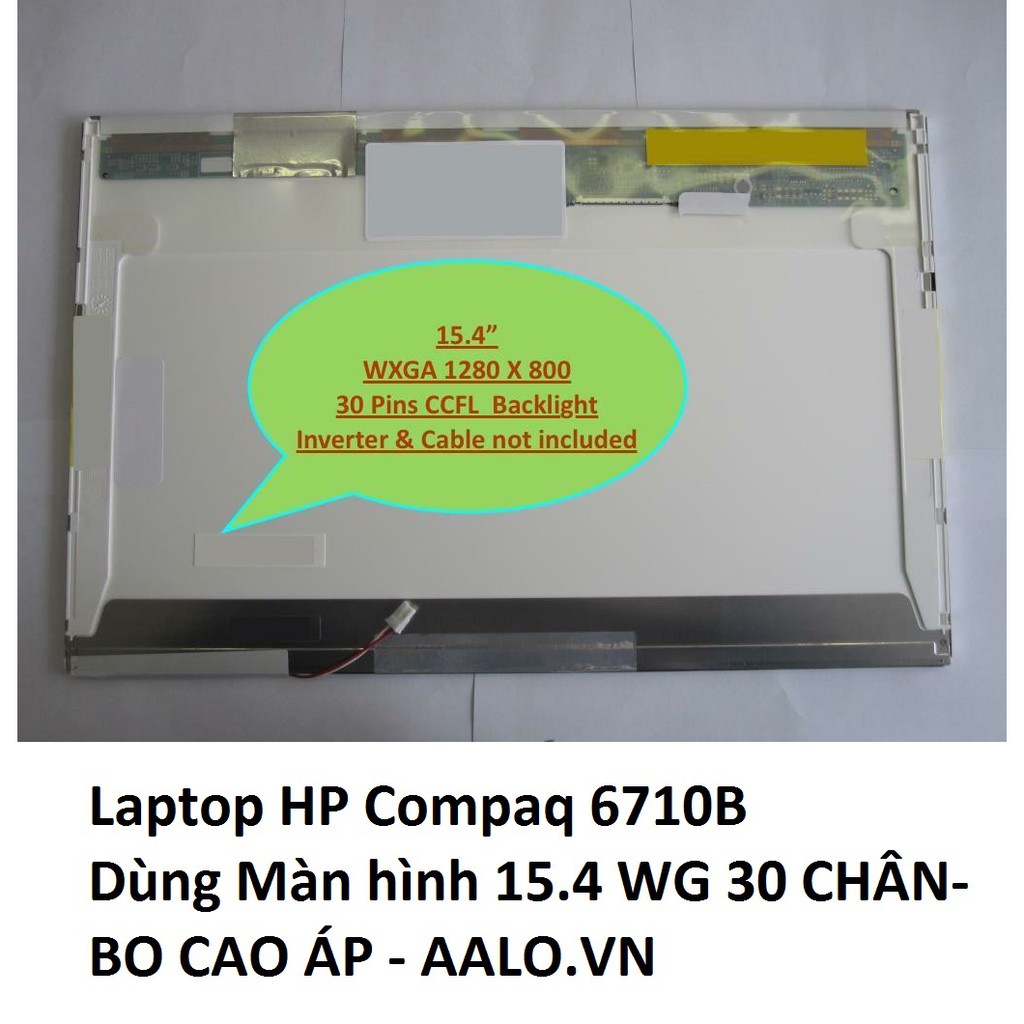 Écran LCD De Remplacement Pour HP Compaq 6710b - 15.4" WXGA (1280x800) - Rétroéclairage CCFL - Connecteur 30 Broches