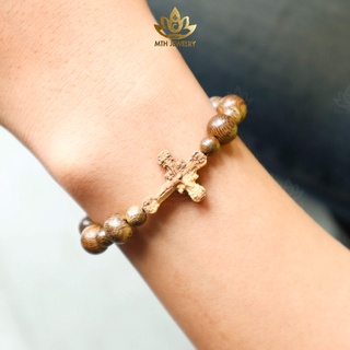 Vòng Tay Trầm Hương Mân Côi 10mm (10 Hạt) - Trầm Tốc Việt - Mộc Trầm Hương MTH