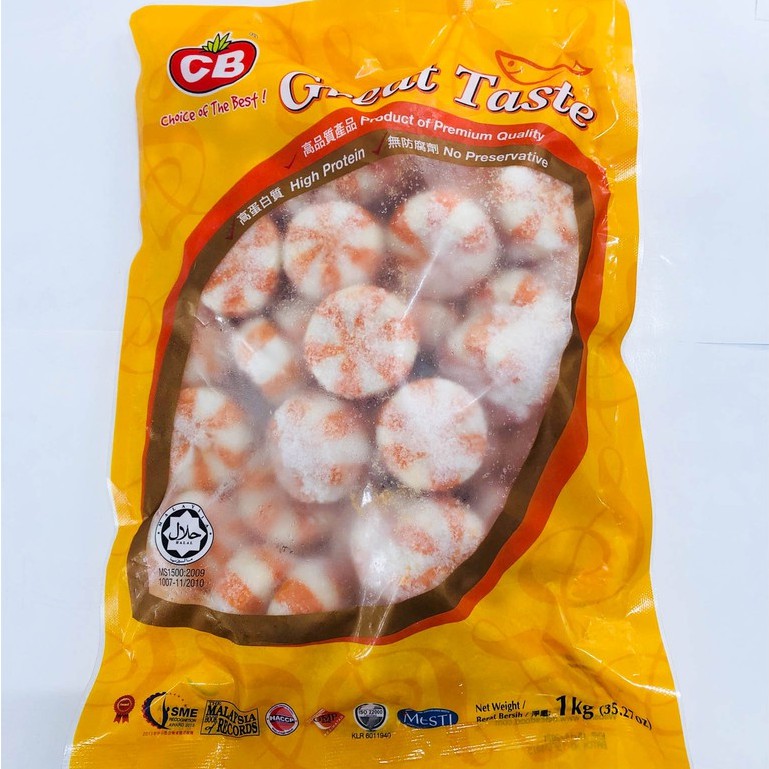 CB Sao Biển Vị Tôm Nhân Trứng Cá Malaysia Viên Thả Lẩu