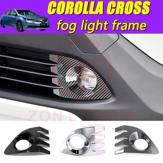 Toyota 20-22 COROLLA CROSS Khung trang trí đèn sương mù trước, bảo vệ, dán viền