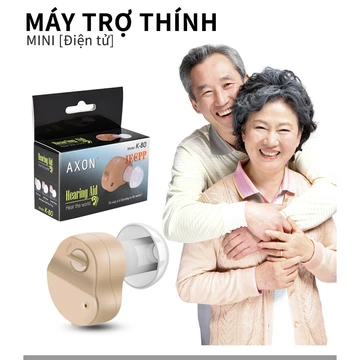 máy trợ thính không dây đeo sau vành tai máy trợ thính siêu nhỏ máy trợ thính cho người già Có pin