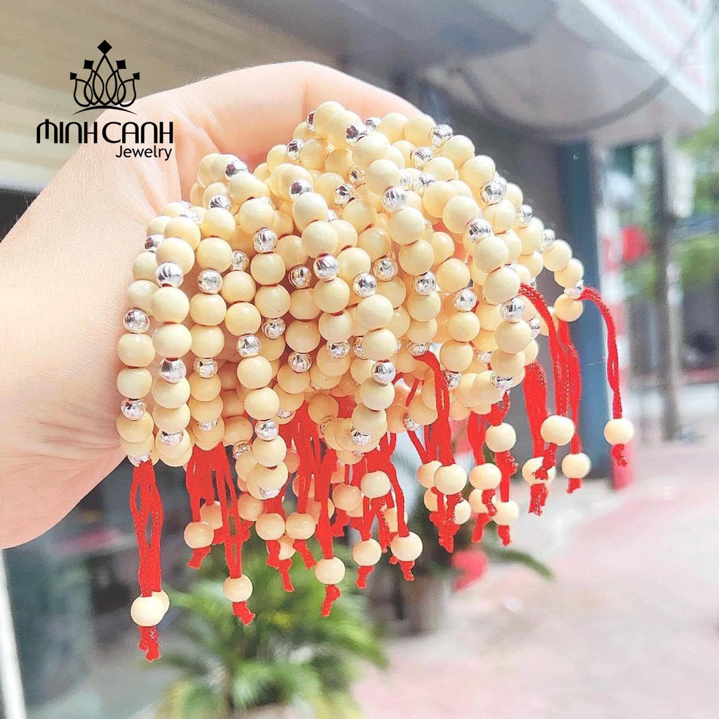 Ảnh Vòng Dâu Tằm 7 Bi Và 9 Bi Bạc Cho Bé Minh Canh Jewelry 2