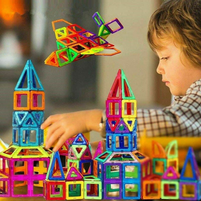 30 / 50 / 100 CÁI Khối xây dựng từ tính Xây dựng Giáo dục Đồ chơi ma thuật cho trẻ em