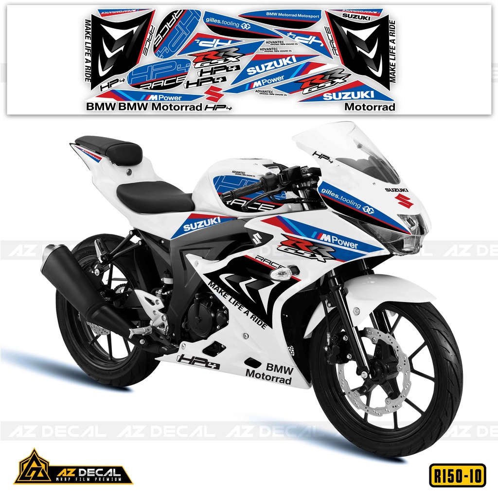Tem Rời Xe Suzuki GSX R150 Phong Cách HP4 | GSX R150-10 | Decal PVC ...