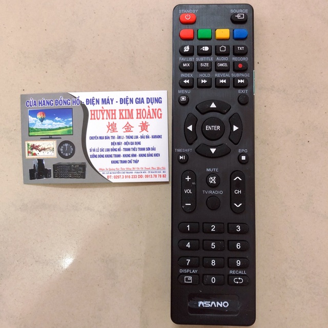 REMOTE ĐIỀU KHIỂN TIVI ASANO LED | Shopee Việt Nam