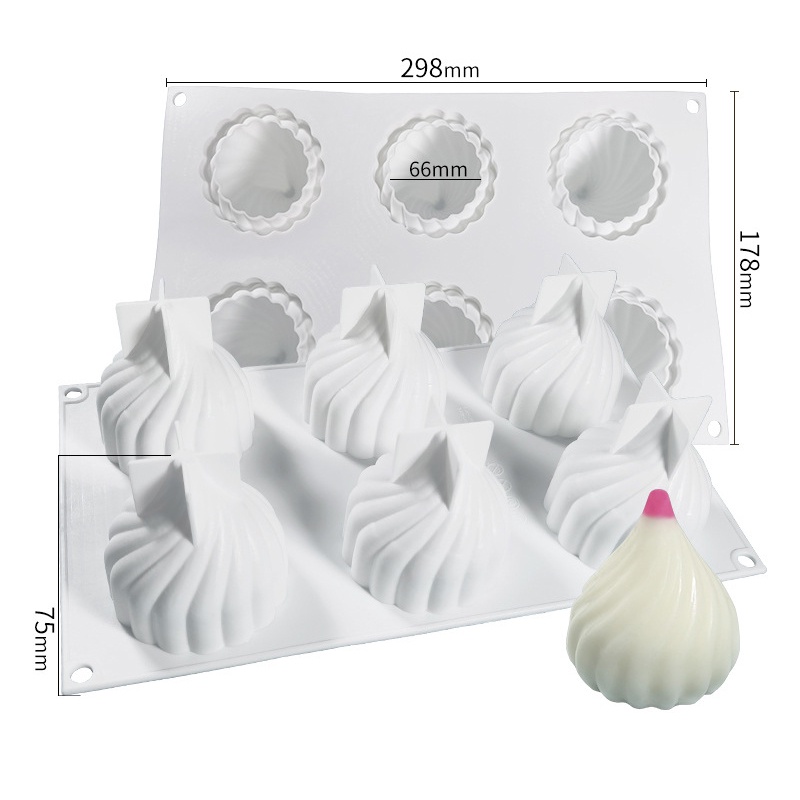 Khuôn silicone 6/15 Lỗ Tạo Hình Cho Bánh Kem/Xà Phòng