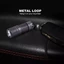 Mini USB Di Động Sạc LED Đèn Móc Khóa Túi Đèn Pin (Xám)-quốc tế-168-SPPL