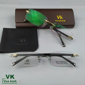 Gọng kính cận khoan không viền VK64