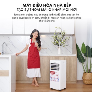 Điều hòa di động Fujihome PAC07 công suất 7000BTU điều khiển từ xa - Máy nén liên doanh TOSHIBA