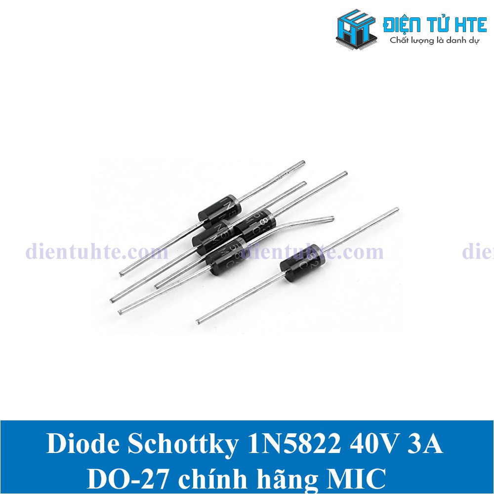 Diode Schottky 40V 3A 1N5822 Cắm DO-27 chính hãng MIC - 1 con | Shopee ...