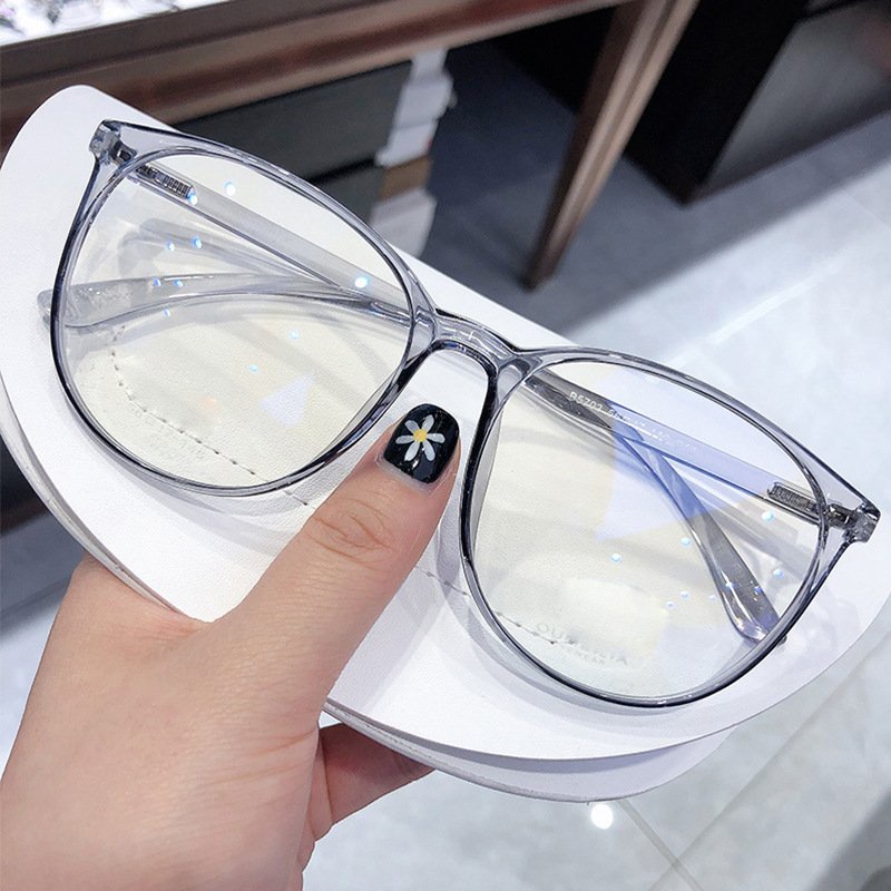 Kính mắt thời trang nam nữ mắt kính không độ gọng tròn chống tia UV phong cách Hàn Quốc đẹp giá rẻ HANASO 068