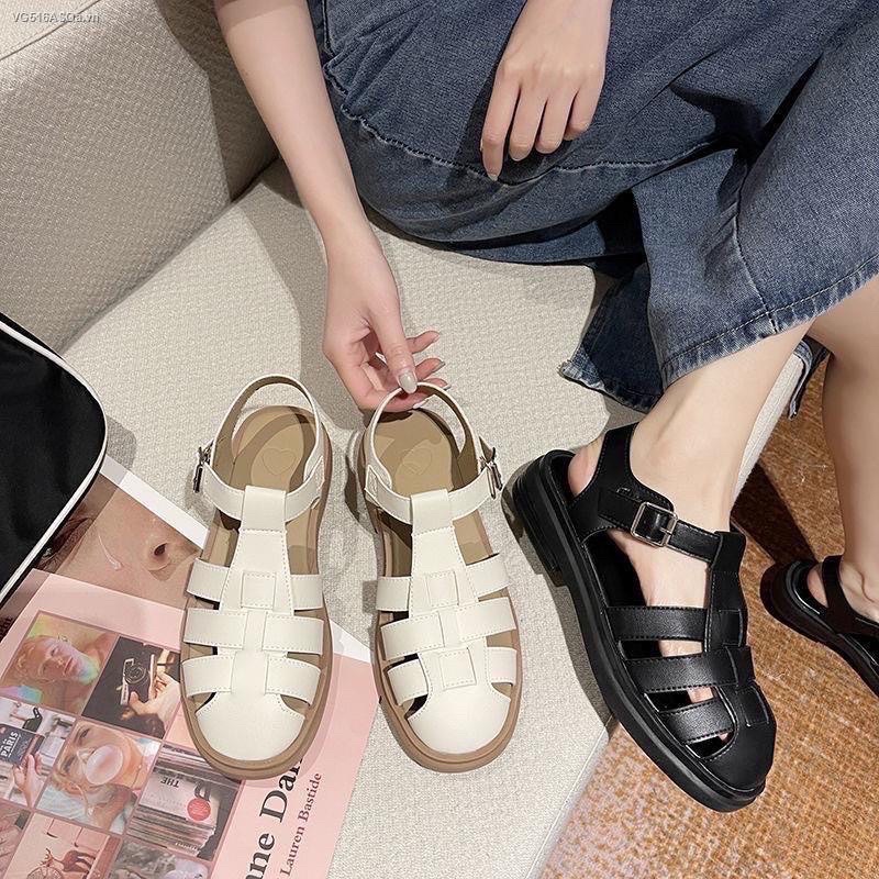 Giày Sandal Rọ nữ đan 3 NAN ngang phong cách Nhật cao 3cm | Shopee Việt Nam