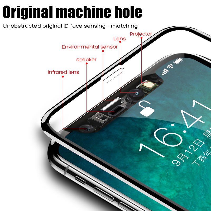 Nâng cấp 16 mẫu Series Phim kính cường lực 9D, Vỏ bảo vệ cho iPhone 17ProMax 17Air 16 15 14 13 12 11 XsMax XR IX Phim bảo vệ