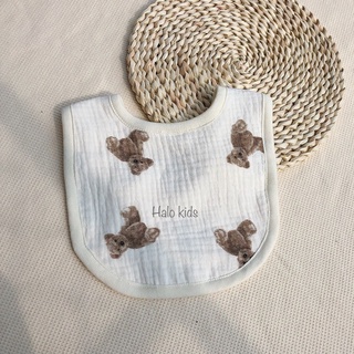 Yếm xô muslin 4 lớp cho bé trai gái, yếm ăn dặm cho bé