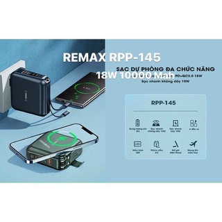 Sạc dự phòng không dây 18W REMAX RPP-51 100000 Mah kiêm củ sạc | Shopee ...