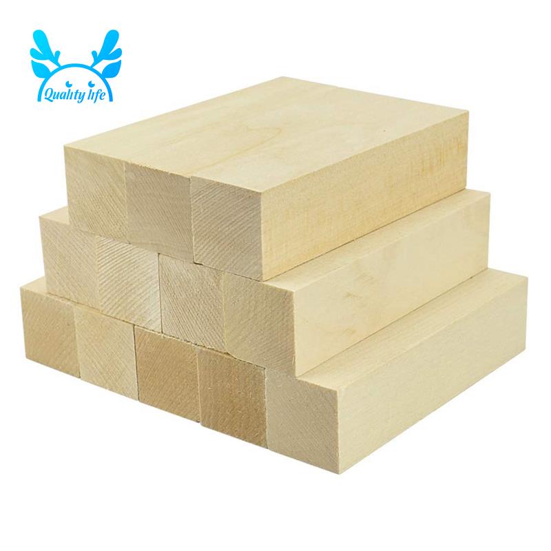 Bộ Khối Gỗ Basswood Mềm Điêu Khắc Và Điêu Khắc Cho Người Mới Bắt Đầu