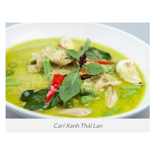 Gia vị cà ri Thái Xanh gói 50gr hiệu Lobo Thái. Green Curry Paste --> Gói Cari Xanh 50g