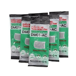 Khẩu Trang Than Hoạt Tính DM01-AC (Dạng Túi) (COMBO 10 TÚI)