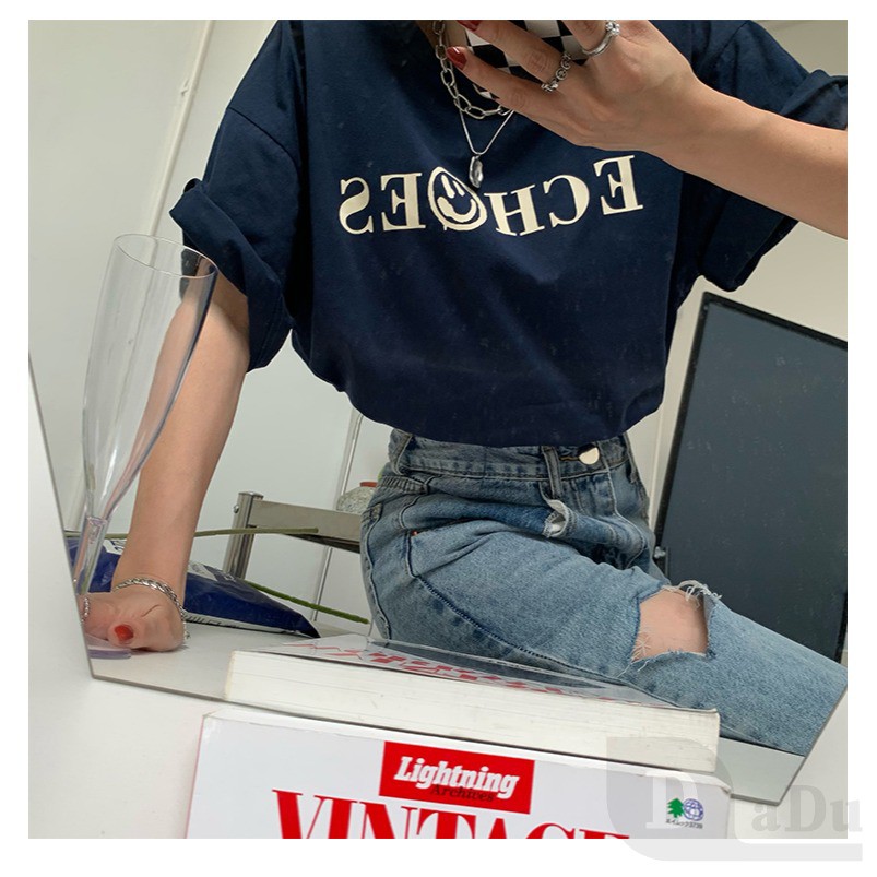 Ảnh Quần Jeans Dài Phối Vết Rách Cá Tính Thời Trang Nữ 3