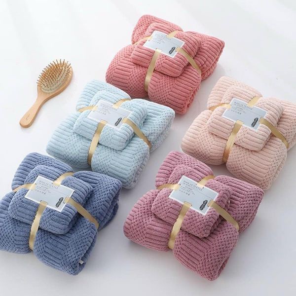 Set 2 Khăn Lông Cừu Hàn Quốc(Khăn Tắm+Khăn Mặt) mềm mịn | Shopee Việt Nam