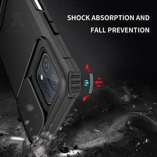 Dành Cho OPPO A16K / A16e / A15 / A15s / A54 4G / A74 4G / A95 / Reno 5 Ốp Lưng Có Nắp Camera Trượt Chân Đế Bảo Vệ Chống Sốc Siêu Mỏng