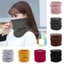 JVSUB Lông Cừu Lót Khăn Unisex Phụ Kiện Ngoài Trời Dày Mềm Khăn Choàng Quấn Hai Lớp Cổ Mùa Đông Gaiter