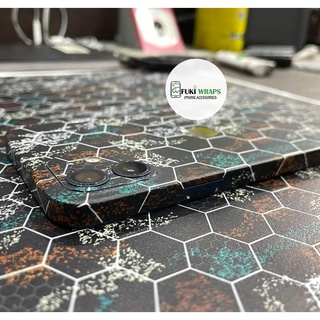 Miếng dán Skin Mặt Sau / Ốp Lưng Hình Lục Giác FULL VIỀN Dành Cho 15 pro max 14 pro max 13 pro max 12 pro max - FukiShop