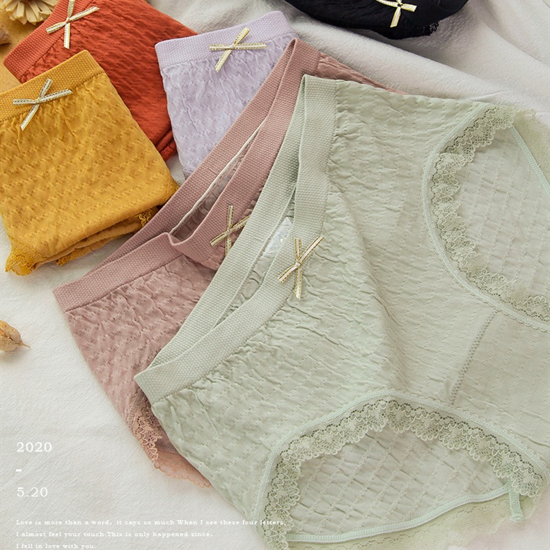 Hàng Mới Về Quần Lót Cotton Không Đường May Co Giãn Cao Thoải Mái Gợi Cảm Cho Nữ